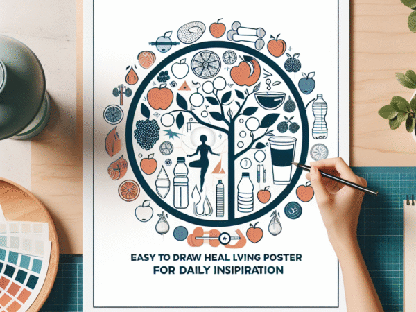 Kreasi Poster Hidup Sehat yang Mudah Digambar untuk Inspirasi Harian