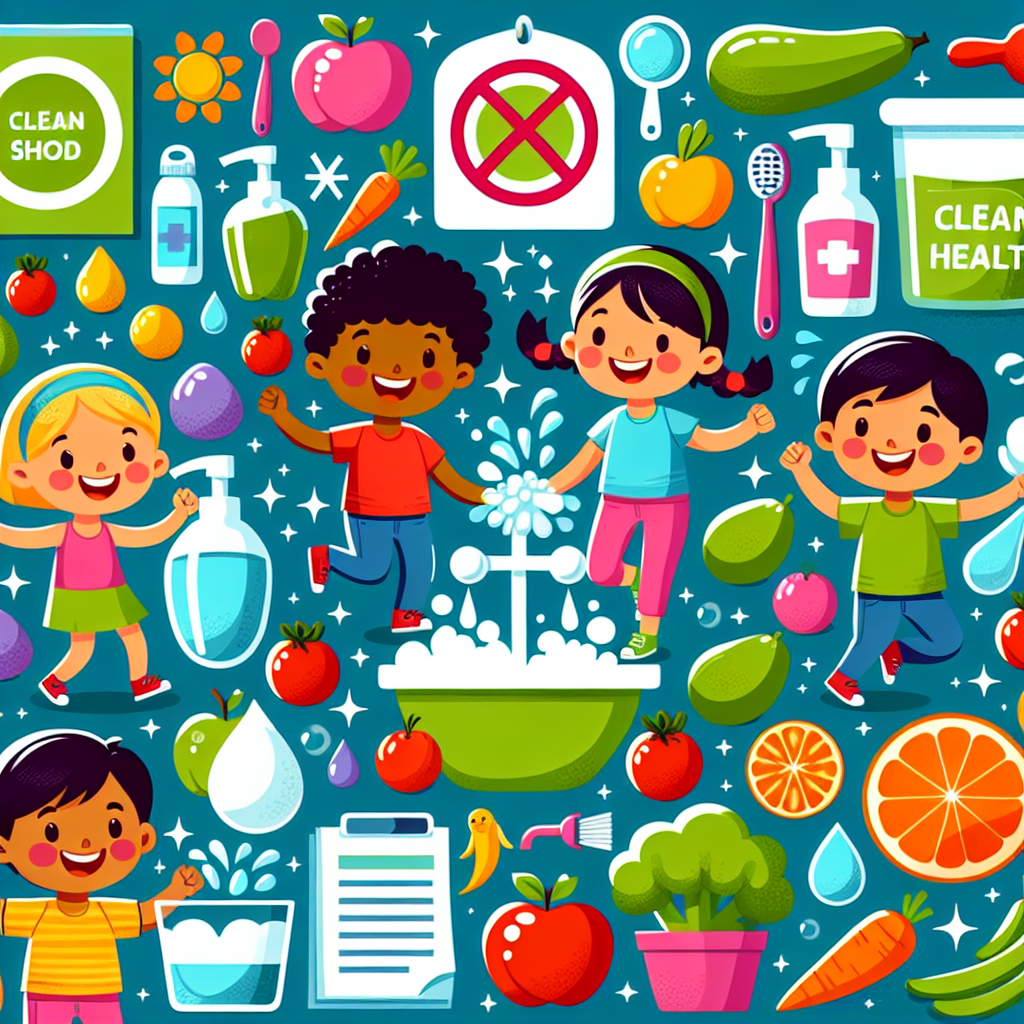 Poster Hidup Bersih dan Sehat yang Mudah Digambar untuk Anak-anak